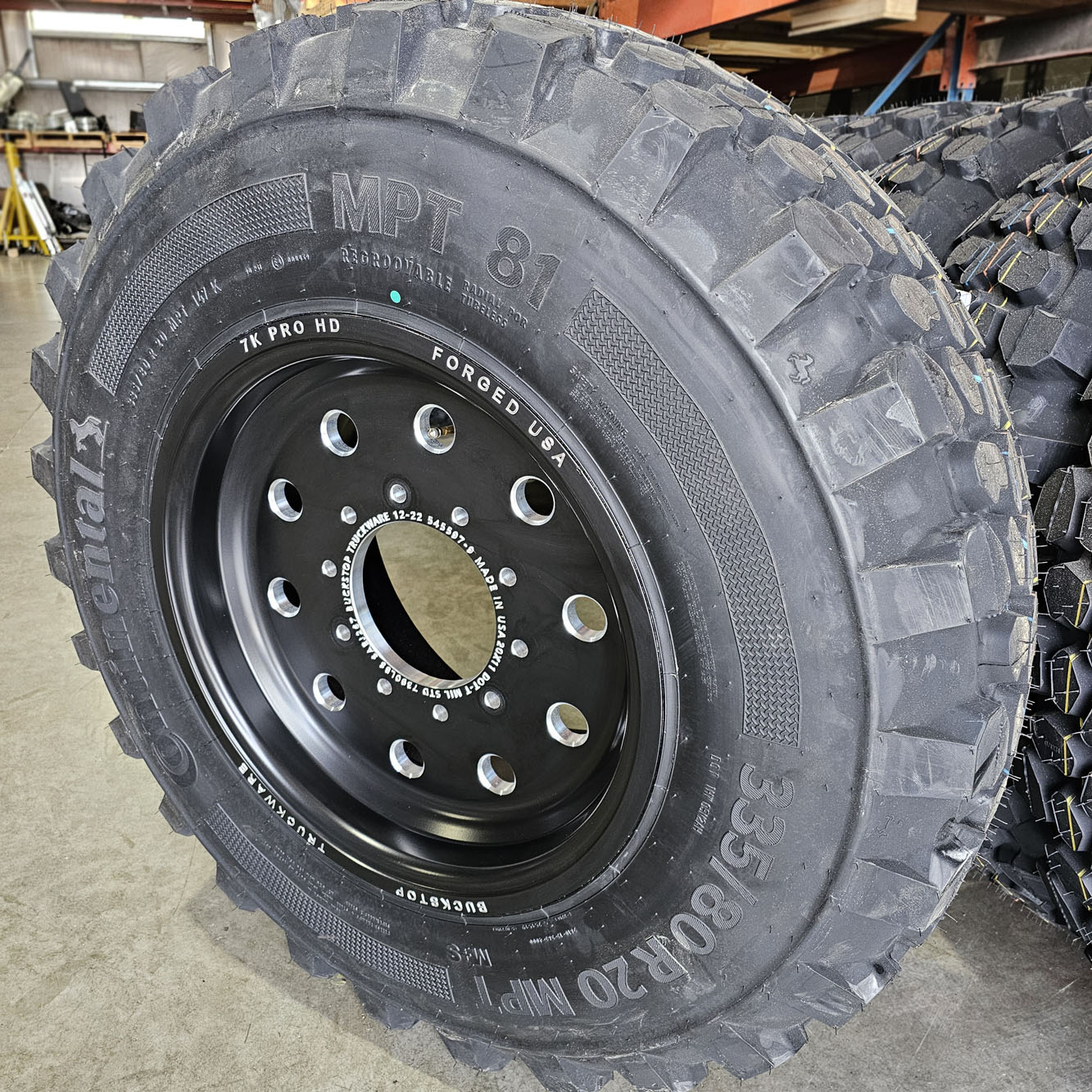 TIRE & WHEEL ASSEMBLY - 8K PRO HD, Continental MPT 81 335/80r20